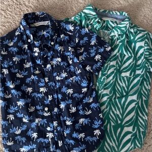 two janie and jack boys summertime button down t shirts